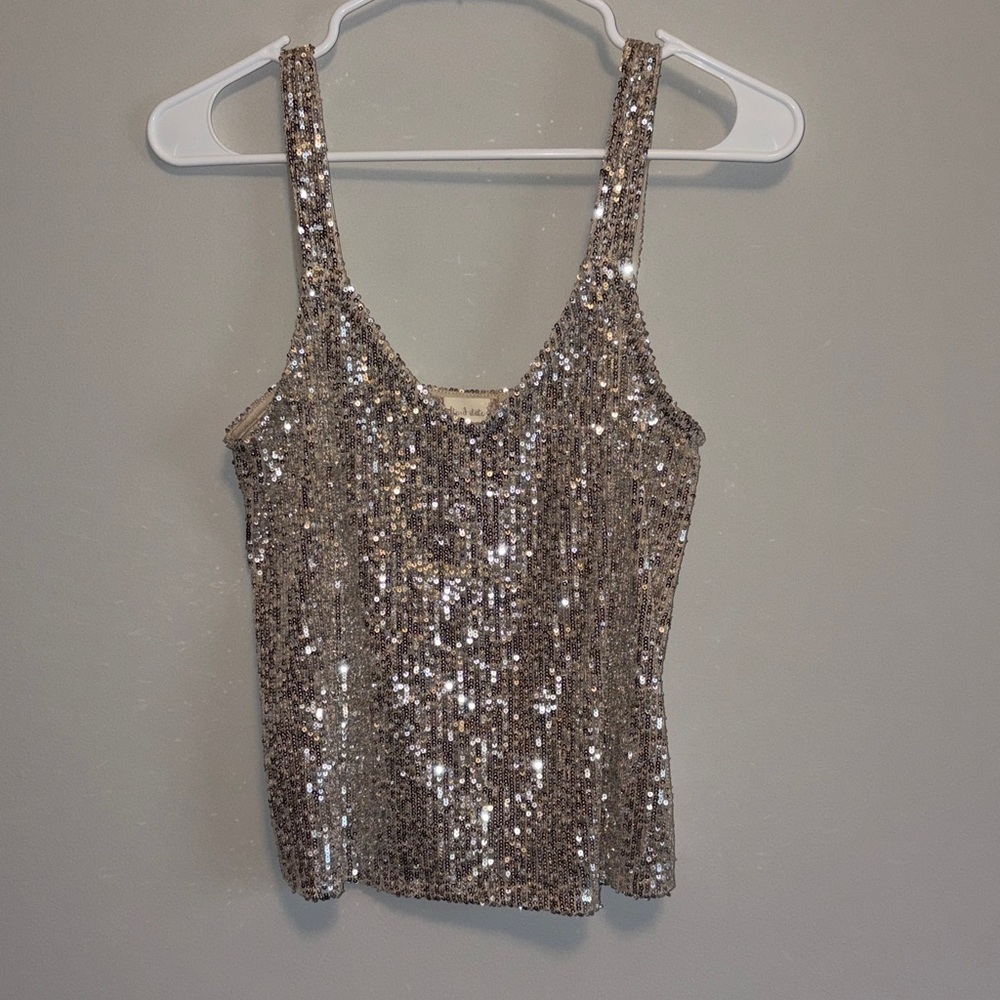 Altar'd State Silver Sequin Camisole